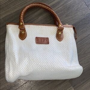 Vintage Liz Claiborne White Handbag